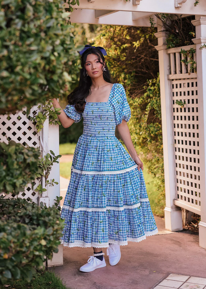 JessaKae Blueberry Muffin Dress - Blue