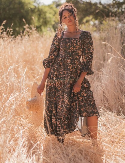 JessaKae Fern Dress - Dark Green
