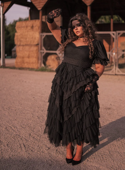 JessaKae Thumbelina Dress - Black Lace
