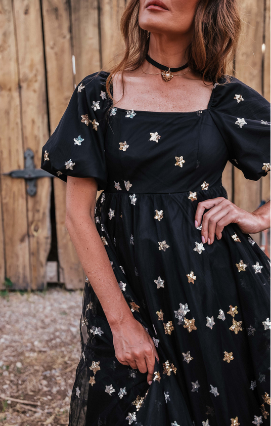 JessaKae Wendy Dress - Black Star