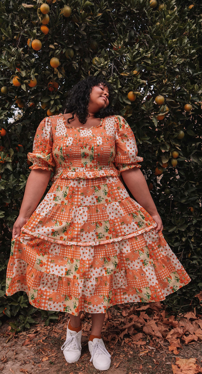 JessaKae Orange Blossom Dress - Orange Patch