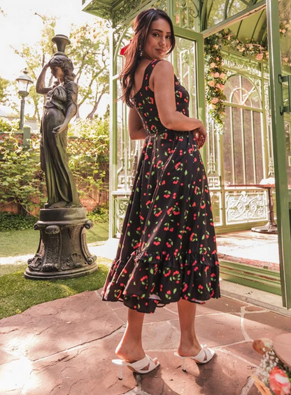 JessaKae Cherry Jam Dress - Black Cherry