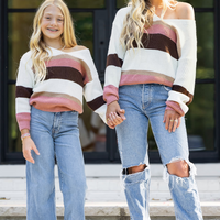 Cupshe Striped Drop Sleeve Rib Sweater (x3)