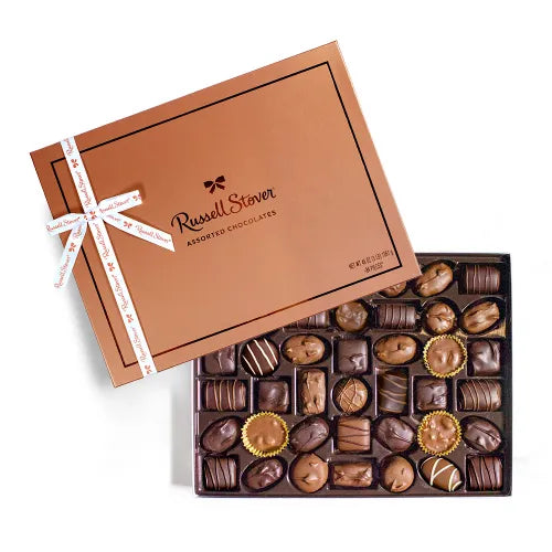 Russell Stover Chocolates Assorted Chocolates, 3 lb. Copper Box