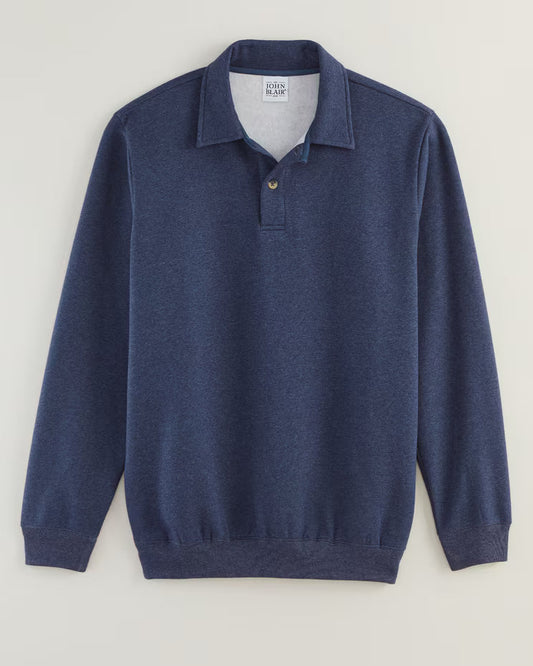 BLAIR John Blair Supreme Fleece Polo Top 2