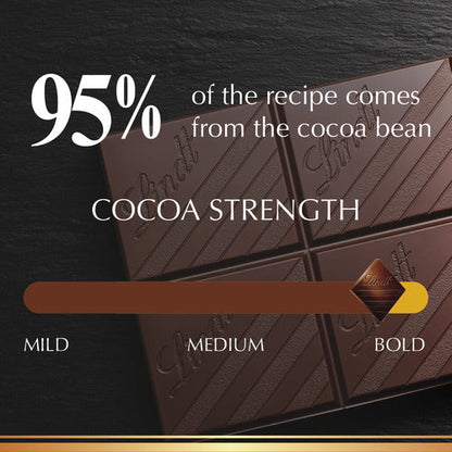 Lindt Chocolate 95% Cocoa Dark Chocolate EXCELLENCE Bar (2.8 oz)