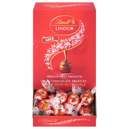 Lindt Chocolate Milk Chocolate LINDOR Truffles Box (120-pc, 50.8 oz)
