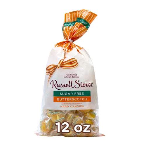 Russell Stover Chocolates Sugar Free Butterscotch Hard Candies, 12 oz. Bag