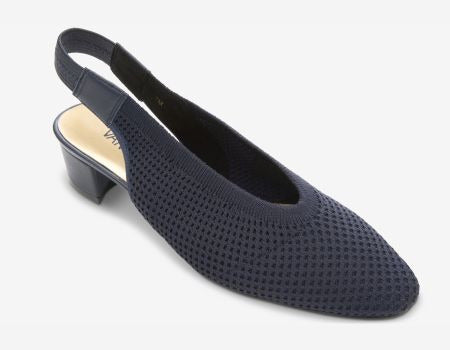 Marmi Shoes Women's Vaneli Abira - Navy Stretch Knit