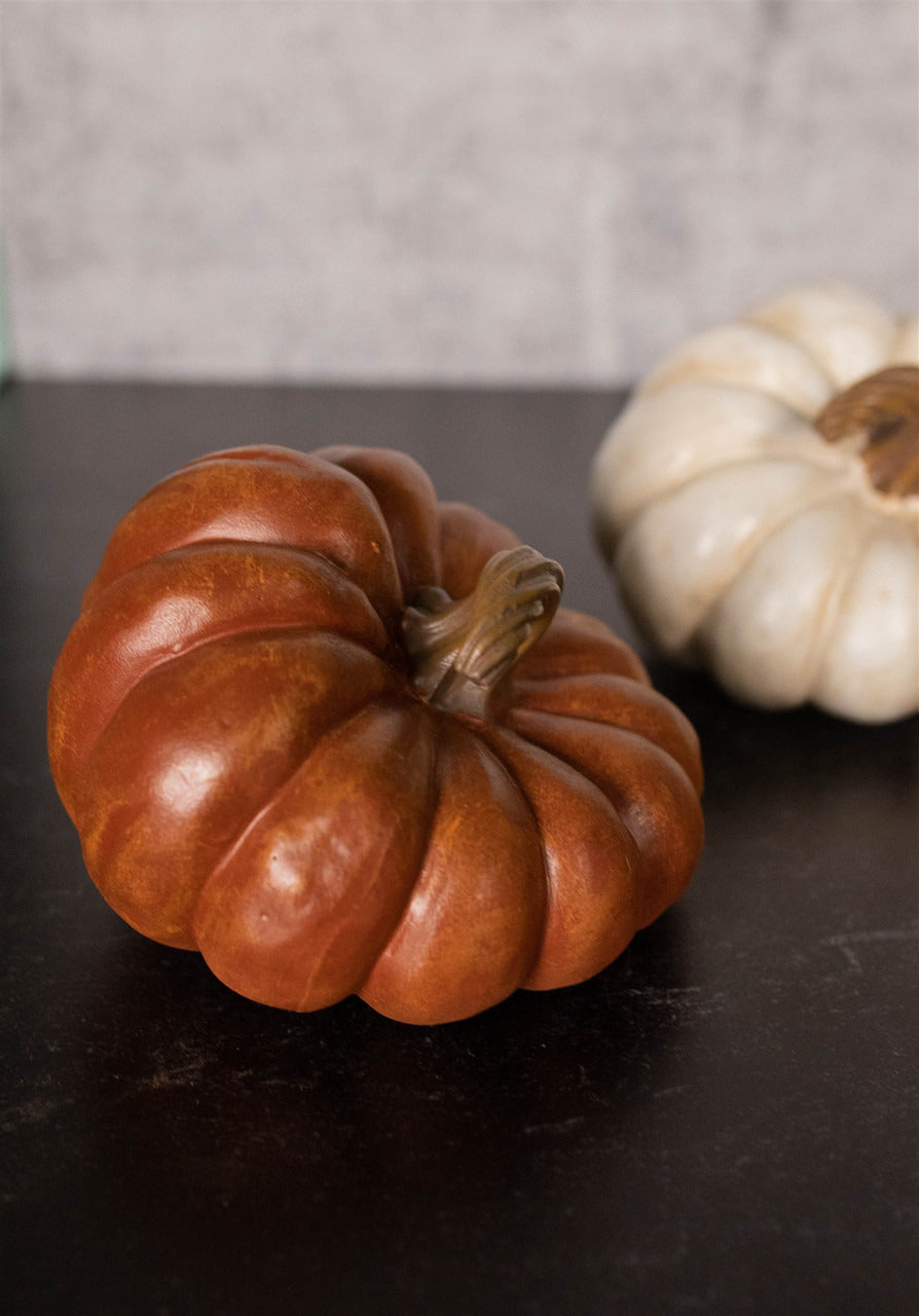 Decorator's Warehouse 5” Resin Harvest Pumpkin
