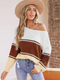 Cupshe Colorblock One-Shoulder Sweater (x2)