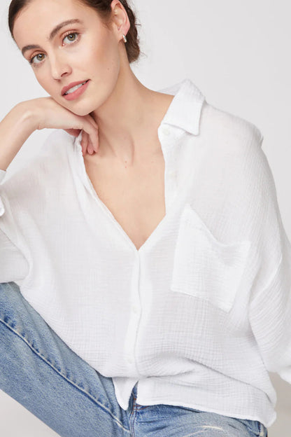 BAILEY/44 Women's Stateside Gauze Oversized Shirt