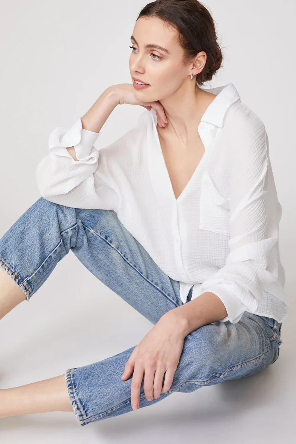 BAILEY/44 Women's Stateside Gauze Oversized Shirt