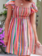 Cupshe Striped Smocked Mini Dress(x2)