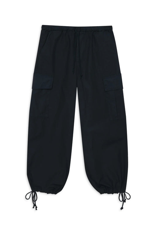 BAILEY/44 Women's Stateside Structured Poplin Drawstring Cargo Pant in New Navy