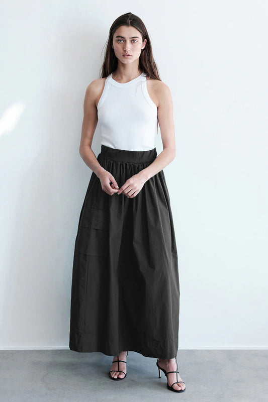 BAILEY/44 Women's Stateside Structured Poplin Cargo Skirt in Black