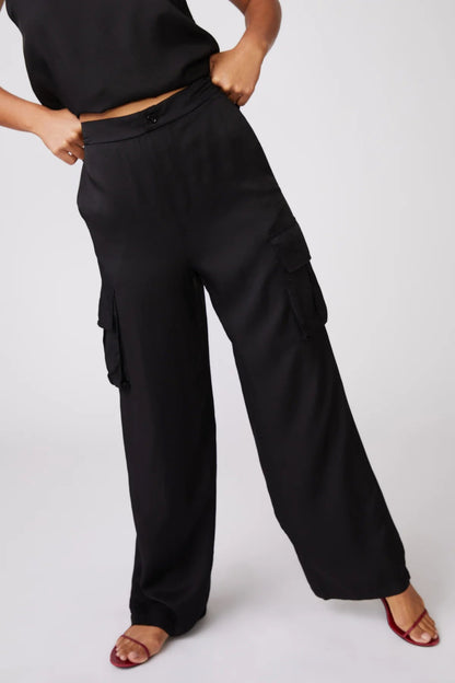 BAILEY/44 Women's Stateside Viscose Satin Cargo Pant