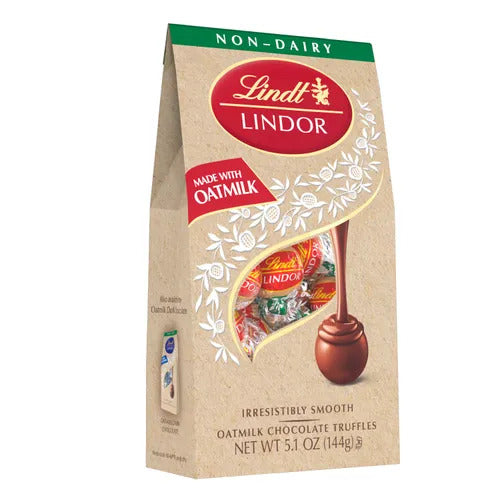 Lindt Chocolate Lindt LINDOR Non-Dairy Oatmilk Candy Truffles 5.1 oz Bag