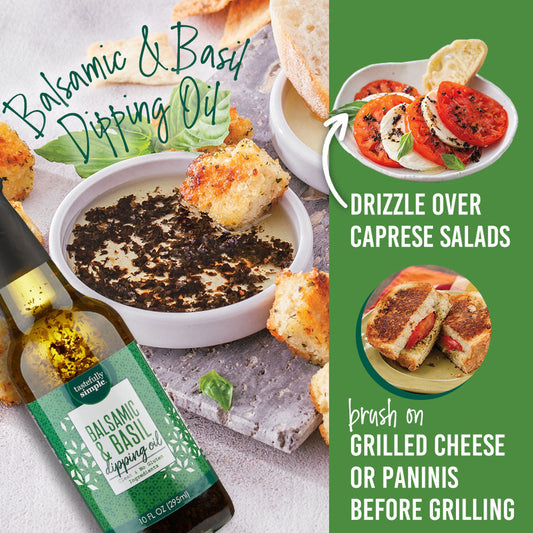 Tastefully Simple Balsamic & Basil Dipping Oil