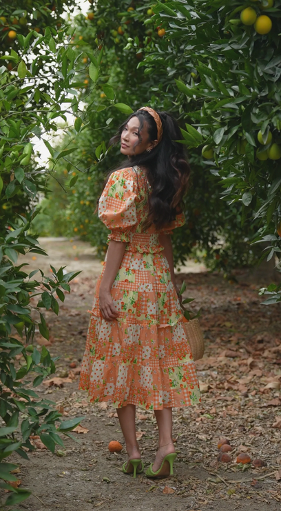 JessaKae Orange Blossom Dress - Orange Patch