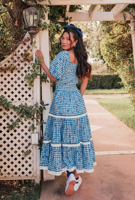 JessaKae Blueberry Muffin Dress - Blue