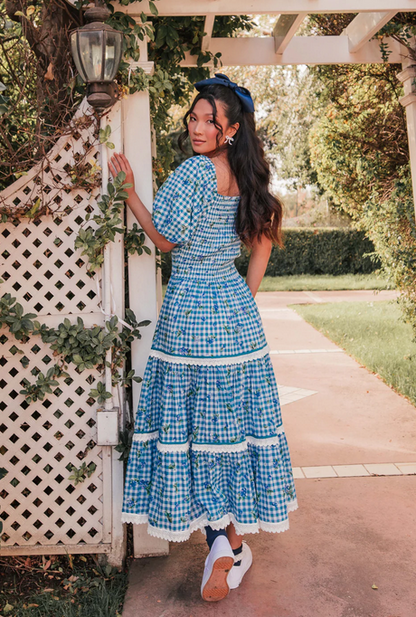 JessaKae Blueberry Muffin Dress - Blue