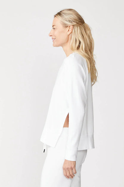 BAILEY/44 Women's Stateside Softest Fleece Raglan Side Slit Sweatshirt