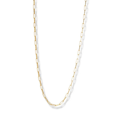 ARGENTO VIVO THE THIN PAPERCLIP NECKLACE