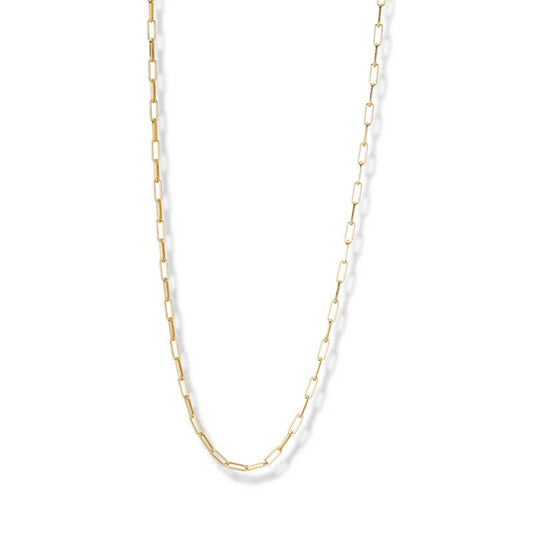 ARGENTO VIVO THE THIN PAPERCLIP NECKLACE