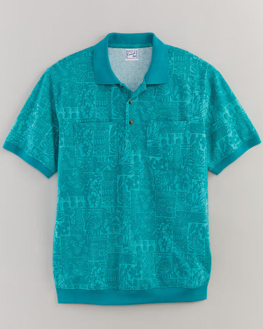 BLAIR Haband Men’s Banded Bottom Perfect Polo Top 2