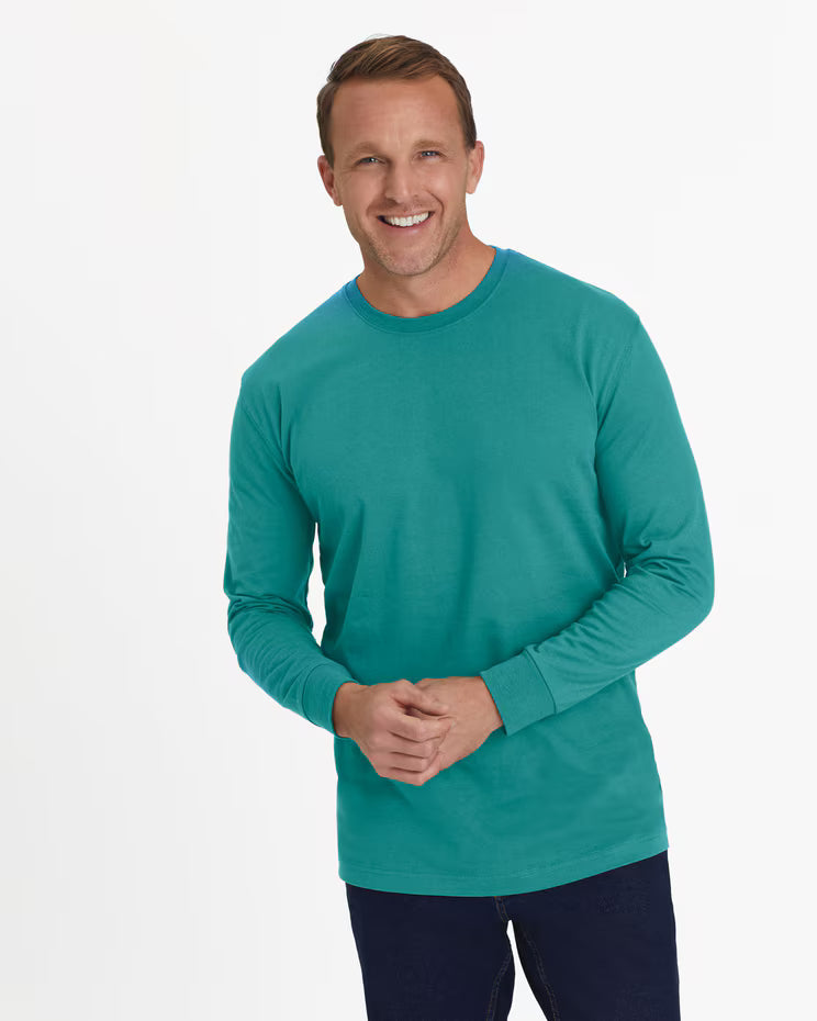BLAIR John Blair Everyday Jersey Knit Long-Sleeve No-Pocket Crew Neck Tee Top 4