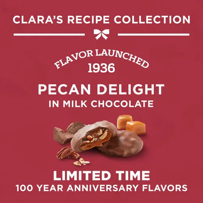 Russell Stover Chocolates Clara's Recipe Milk Chocolate Pecan Delight, 8 oz. Box