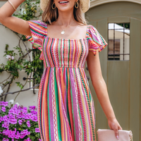 Cupshe Striped Smocked Mini Dress(x2)