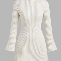 Cupshe x JoJo Ivory Mockneck Mini Sweater Dress