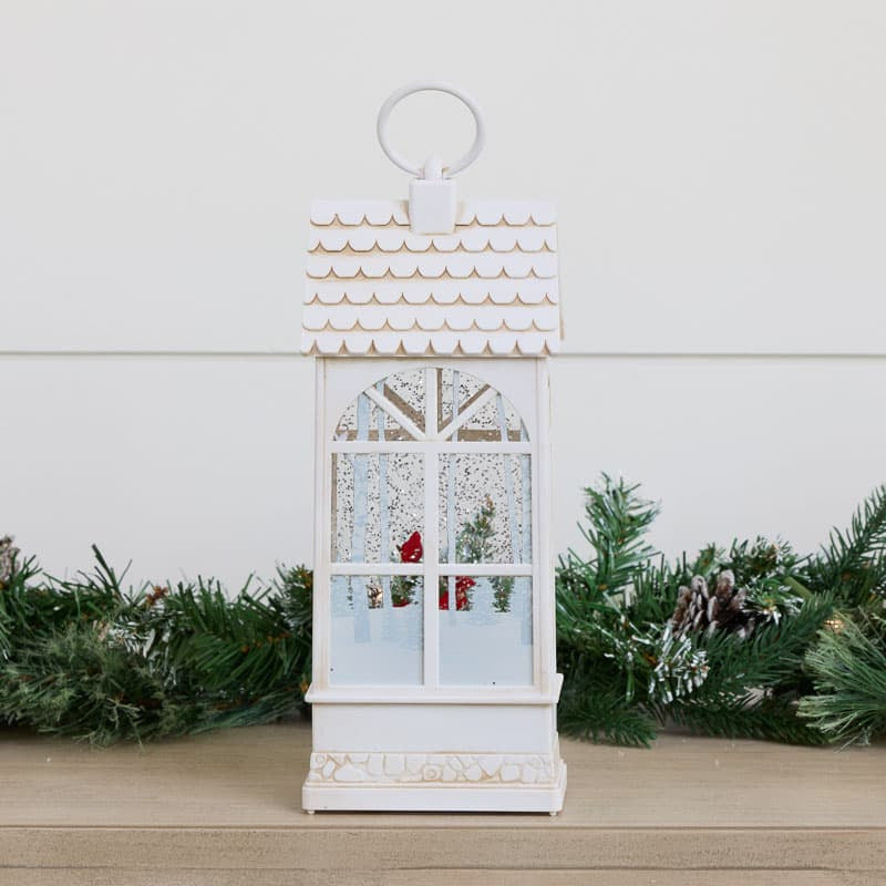 Cracker Barrel House With Gnome Glitter Globe