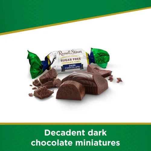 Russell Stover Chocolates Sugar Free Chocolate Candy Miniatures, 10 oz. box
