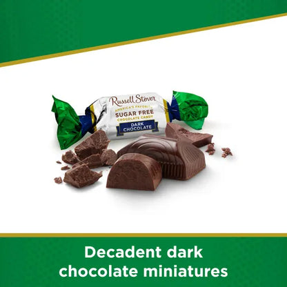 Russell Stover Chocolates Sugar Free Chocolate Candy Miniatures, 10 oz. box