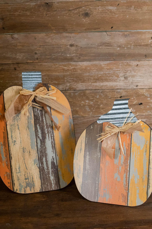 Decorator's Warehouse MDF Table Pumpkins - Set Of 2