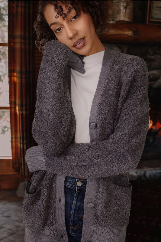 BAILEY/44 Women's Stateside Rabassa Cardigan in Charcoal