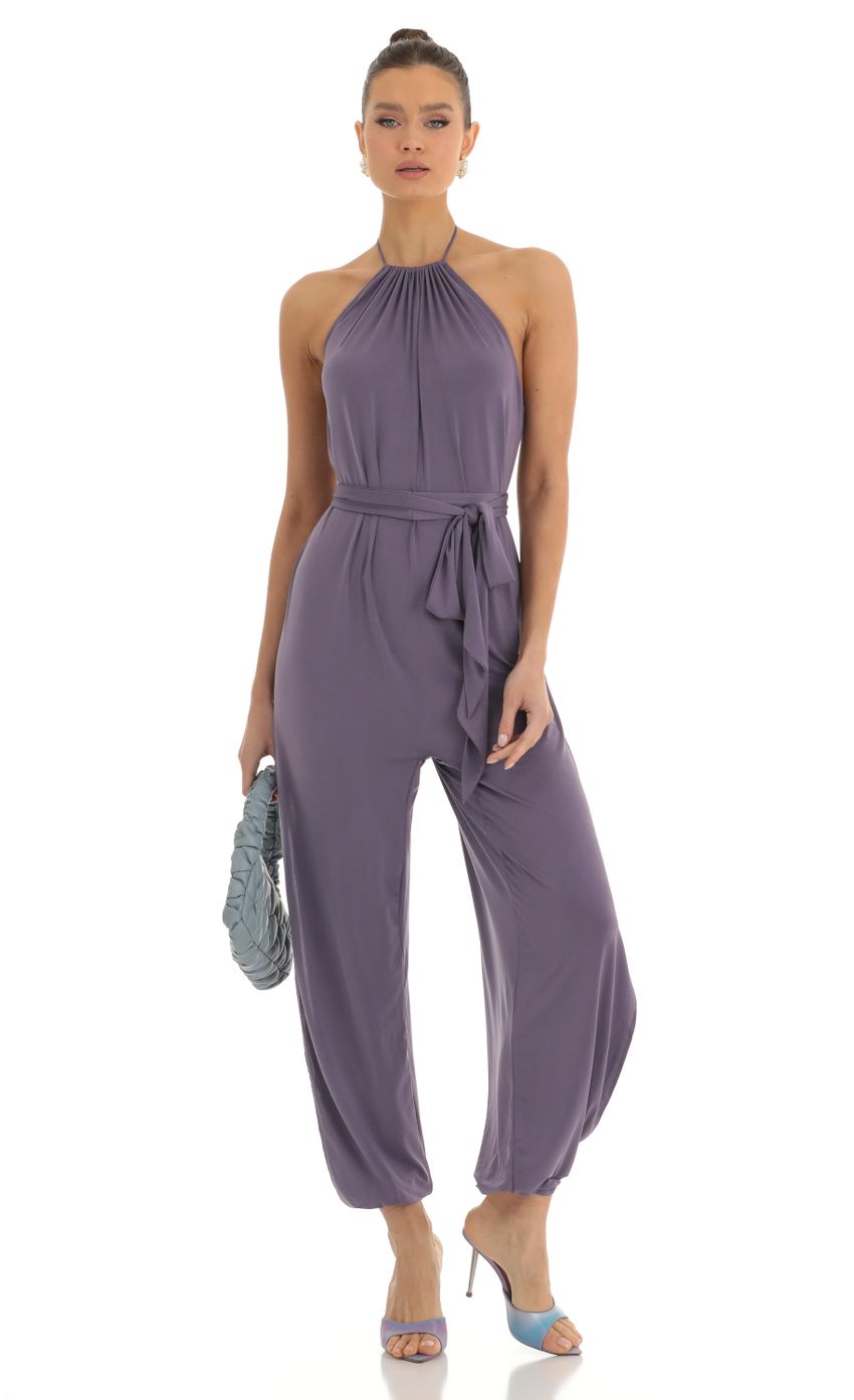 Lucy In The Sky Jumpsuit in Purple
