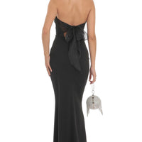 Lucy in the Sky Back Bow Strapless Maxi Dress