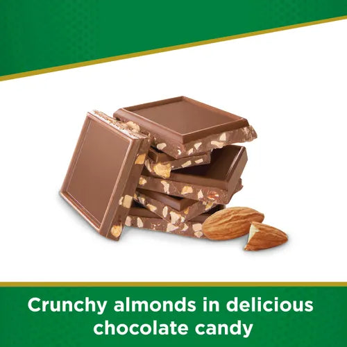 Russell Stover Chocolates 3 oz. Sugar Free Chocolate Candy Almond Tile Bar, case of 12