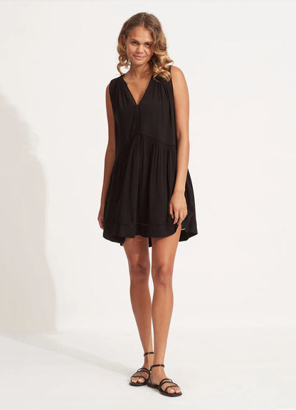 Seafolly Women's Ladder Detail Dress - Black