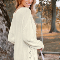 Cupshe Cutout Cable Knit One-Shoulder Sweater (x2)