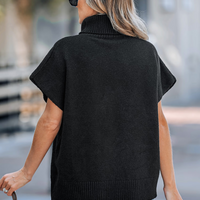 Cupshe Short Sleeve Knit Turtleneck (x2)