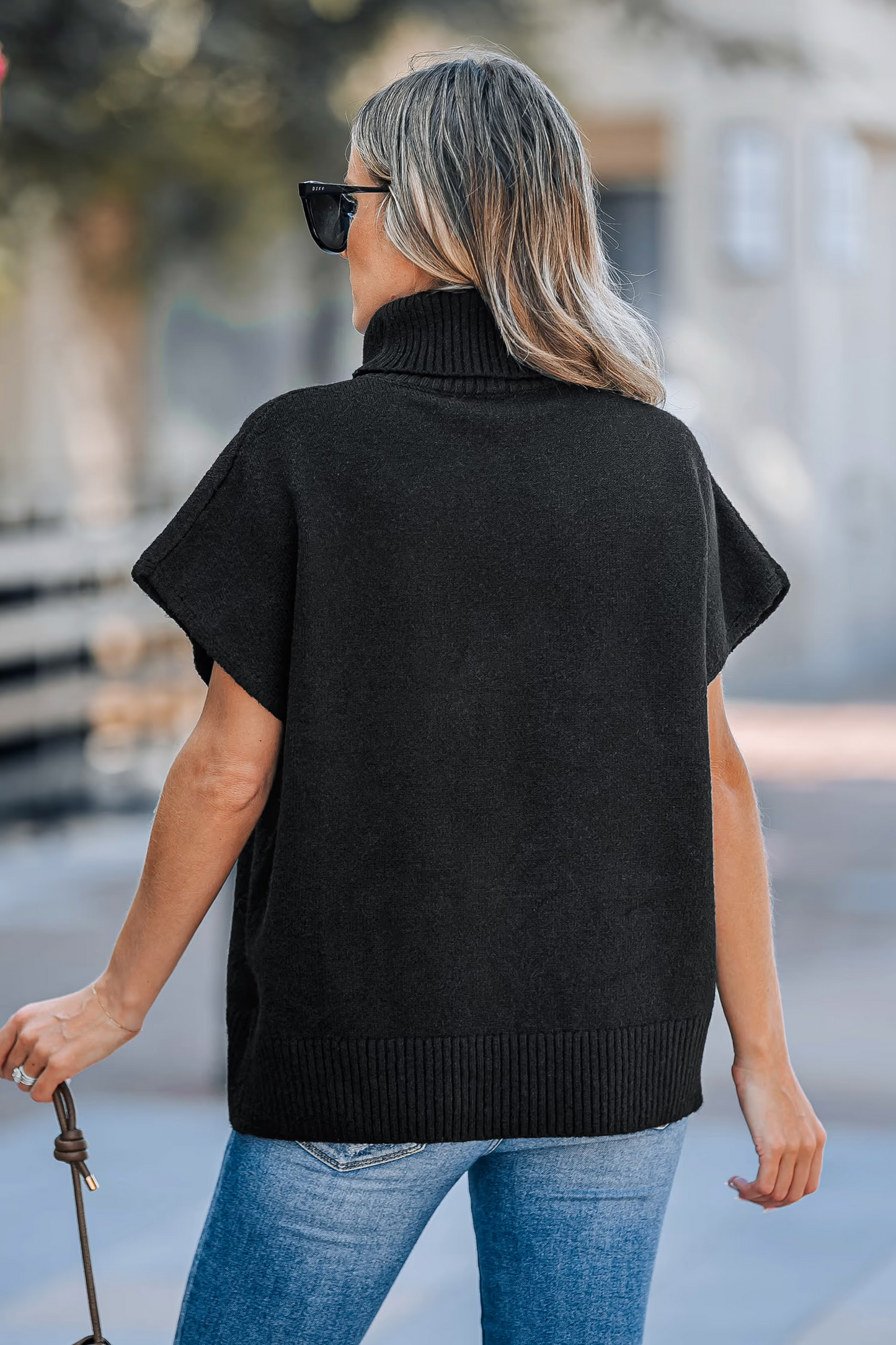 Cupshe Short Sleeve Knit Turtleneck (x2)