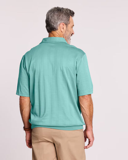 BLAIR John Blair Short-Sleeve Tone-on-Tone Polo Top 3