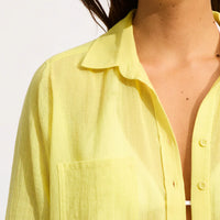 Seafolly Women's Breeze Beach Shirt - Lime Light