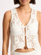 Seafolly Women's Crochet Top - White