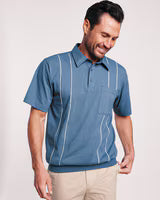 BLAIR John Blair Piped Banded-Bottom Polo